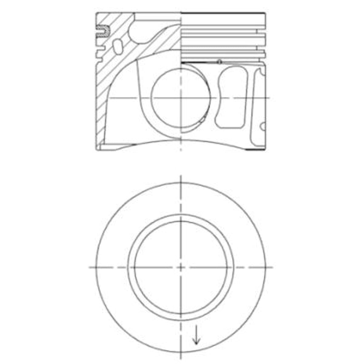 Kolbenschmidt 41765600 - Kolben von KOLBENSCHMIDT