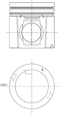 Kolbenschmidt Kolben [Hersteller-Nr. 40335600] von KOLBENSCHMIDT