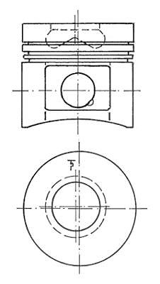 Kolbenschmidt Kolben [Hersteller-Nr. 91260610] von KOLBENSCHMIDT