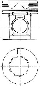 Kolbenschmidt Kolben [Hersteller-Nr. 99673600] von KOLBENSCHMIDT