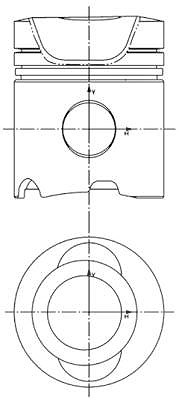 Kolbenschmidt Kolben [Hersteller-Nr. 99747600] von KOLBENSCHMIDT