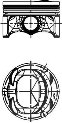 Kolbenschmidt Kolben [Hersteller-Nr. 40477610] für Audi, Seat, Skoda, VW von KOLBENSCHMIDT