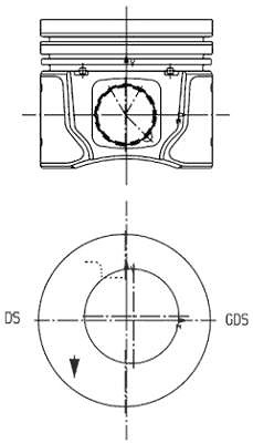 Kolbenschmidt Kolben [Hersteller-Nr. 99963600] für Ford von KOLBENSCHMIDT