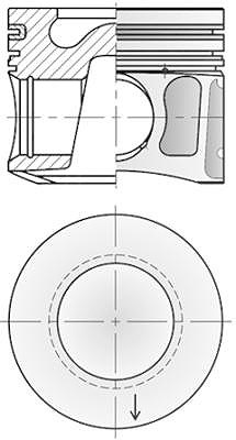 Kolbenschmidt Kolben [Hersteller-Nr. 41008600] für Ford von KOLBENSCHMIDT