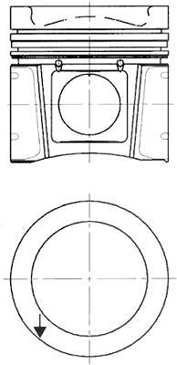 Kolbenschmidt Kolben [Hersteller-Nr. 40030600] für Mercedes-Benz von KOLBENSCHMIDT