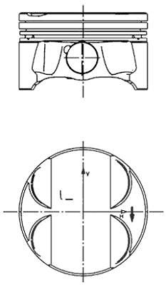 Kolbenschmidt Kolben [Hersteller-Nr. 40085610] für BMW von KOLBENSCHMIDT