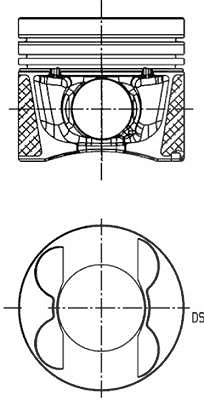 Kolbenschmidt Kolben [Hersteller-Nr. 40096630] für Mercedes-Benz von KOLBENSCHMIDT