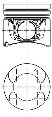 Kolbenschmidt Kolben [Hersteller-Nr. 40262620] für Nissan, Opel, Renault von KOLBENSCHMIDT