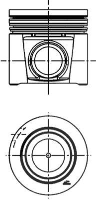 Kolbenschmidt Kolben [Hersteller-Nr. 40286600] für Fiat, Iveco von KOLBENSCHMIDT