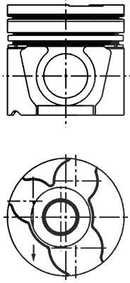 Kolbenschmidt Kolben [Hersteller-Nr. 40307600] für VW von KOLBENSCHMIDT