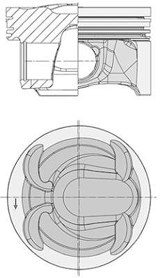 Kolbenschmidt Kolben [Hersteller-Nr. 40315600] für Ford, Land Rover, Volvo von KOLBENSCHMIDT