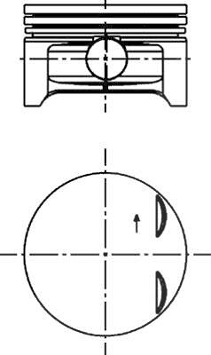 Kolbenschmidt Kolben [Hersteller-Nr. 40383600] für Opel von KOLBENSCHMIDT