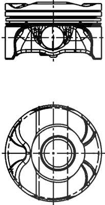 Kolbenschmidt Kolben [Hersteller-Nr. 40420600] für BMW von KOLBENSCHMIDT