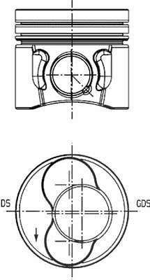 Kolbenschmidt Kolben [Hersteller-Nr. 40421620] für Skoda, Seat, VW, Audi von KOLBENSCHMIDT