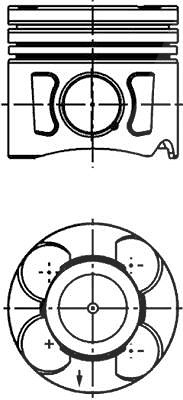 Kolbenschmidt Kolben [Hersteller-Nr. 40659610] für Alfa Romeo, Fiat, Lancia, Opel von KOLBENSCHMIDT