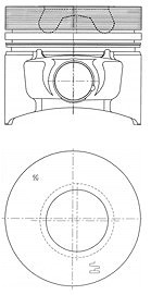 Kolbenschmidt Kolben [Hersteller-Nr. 40773610] von KOLBENSCHMIDT