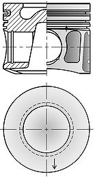 Kolbenschmidt Kolben [Hersteller-Nr. 41008620] für Ford von KOLBENSCHMIDT