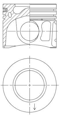 Kolbenschmidt Kolben [Hersteller-Nr. 41252600] für Ford von KOLBENSCHMIDT