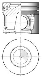 Kolbenschmidt Kolben [Hersteller-Nr. 41493600] für BMW von KOLBENSCHMIDT