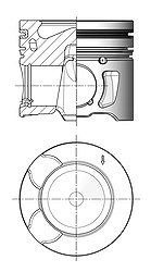 Kolbenschmidt Kolben [Hersteller-Nr. 41703610] für Citroën, Fiat, Land Rover, Peugeot von KOLBENSCHMIDT