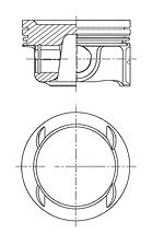 Kolbenschmidt Kolben [Hersteller-Nr. 41784600] für Chevrolet, Opel von KOLBENSCHMIDT