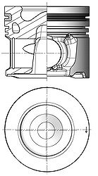 Kolbenschmidt Kolben [Hersteller-Nr. 41792600] für Citroën, Ds, Opel, Peugeot von KOLBENSCHMIDT