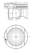 Kolbenschmidt Kolben [Hersteller-Nr. 41829600] für Mercedes-Benz von KOLBENSCHMIDT