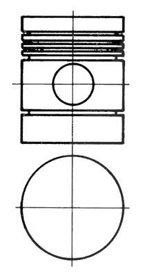 Kolbenschmidt Kolben [Hersteller-Nr. 91127600] von KOLBENSCHMIDT