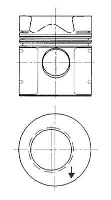 Kolbenschmidt Kolben [Hersteller-Nr. 91598600] für Mercedes-Benz von KOLBENSCHMIDT