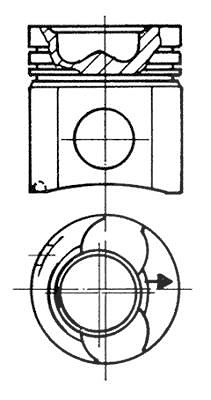 Kolbenschmidt Kolben [Hersteller-Nr. 93769600] von KOLBENSCHMIDT