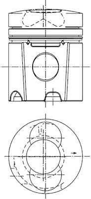 Kolbenschmidt Kolben [Hersteller-Nr. 94653600] von KOLBENSCHMIDT