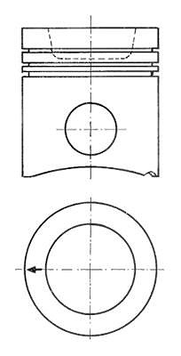 Kolbenschmidt Kolben [Hersteller-Nr. 94943600] von KOLBENSCHMIDT