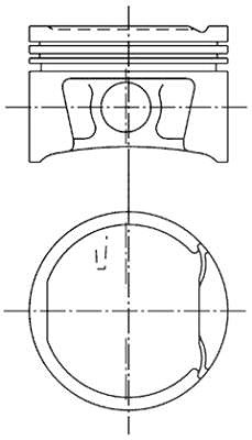 Kolbenschmidt Kolben [Hersteller-Nr. 99746610] für Dacia, Nissan, Renault von KOLBENSCHMIDT