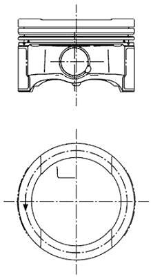 Kolbenschmidt Kolben [Hersteller-Nr. 99792600] für Audi, Seat, Skoda, VW von KOLBENSCHMIDT