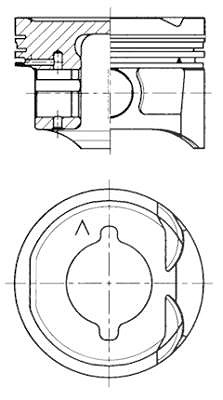 Kolbenschmidt Kolben [Hersteller-Nr. 41284600] für Renault von KOLBENSCHMIDT