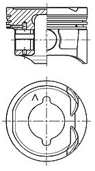 Kolbenschmidt Kolben [Hersteller-Nr. 41284610] für Renault von KOLBENSCHMIDT