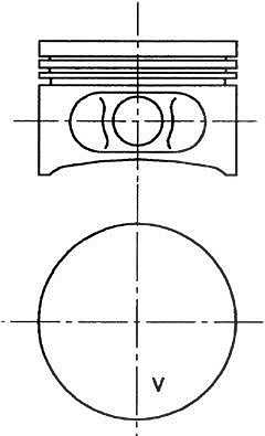 Kolbenschmidt Kolben [Hersteller-Nr. 99646600] für Renault von KOLBENSCHMIDT