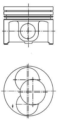 Kolbenschmidt Kolben [Hersteller-Nr. 40092700] für Seat, Skoda, VW von KOLBENSCHMIDT