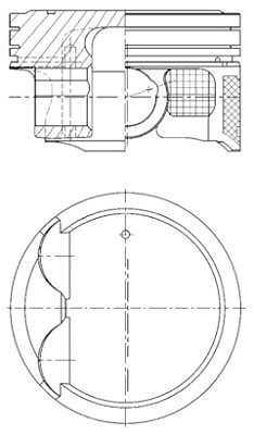 Kolbenschmidt Kolben [Hersteller-Nr. 41514600] für Smart von KOLBENSCHMIDT