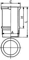 Kolbenschmidt Zylinderlaufbuchse [Hersteller-Nr. 89584110] für Citroën, Peugeot von KOLBENSCHMIDT