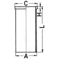 Zylinderlaufbuchse KOLBENSCHMIDT 89586190 von Kolbenschmidt