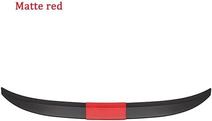 Auto Heckspoiler Spoilerlippe für Acura ZDX II 2024- Heckflügel Kofferraumspoiler Rear Spoiler Flügel Lippe Styling Tuning,3-Matte Black -Red von KOLUNF