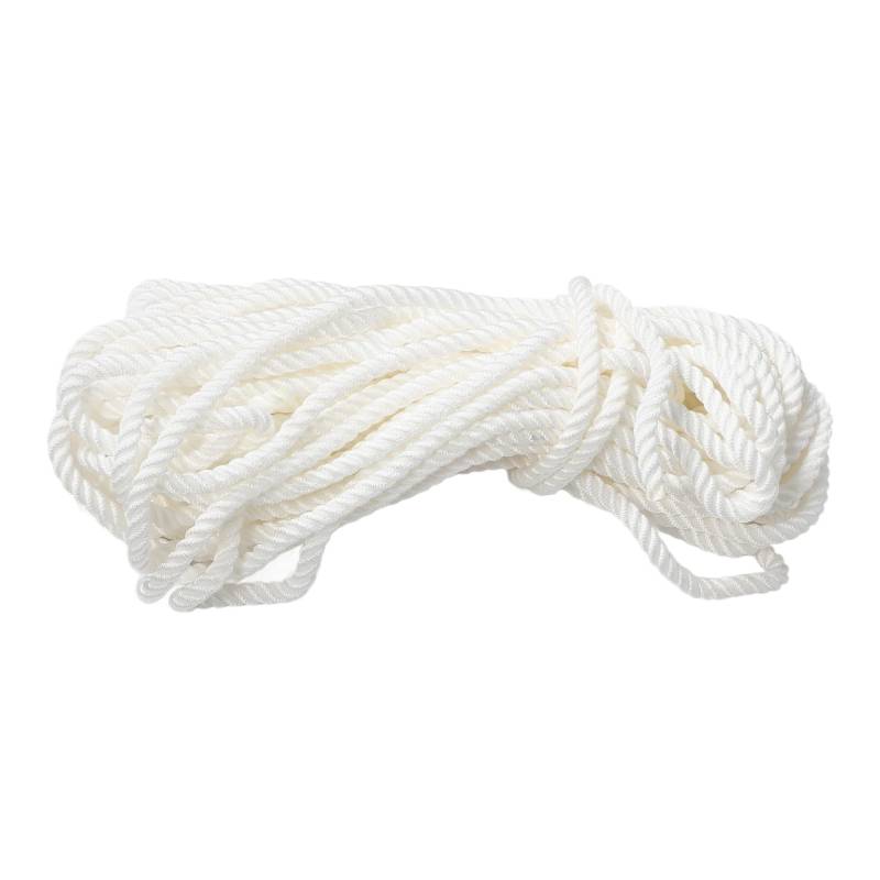 KOMBIUDA 1 Rolle Nylon Yacht Marineseil 12 Mm Weißes Nylonseil Zum Anlegen Von Booten Zuverlässige Bootsanlegeleine Zum Festmachen Von Bootsleinen Bootszurrgurte Für Dock von KOMBIUDA