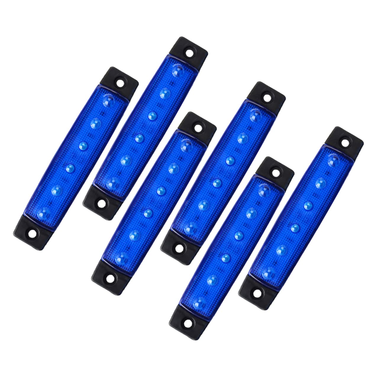 KOMBIUDA 18 Stk 6 Led Bootsbeleuchtung Deckslampen Für Segelboote Boot Dekoration Licht Kajak Streifenlampe Streifenlichter Für Yachten Led-lichtleiste Lichtleiste Für Boot Blue Abs von KOMBIUDA