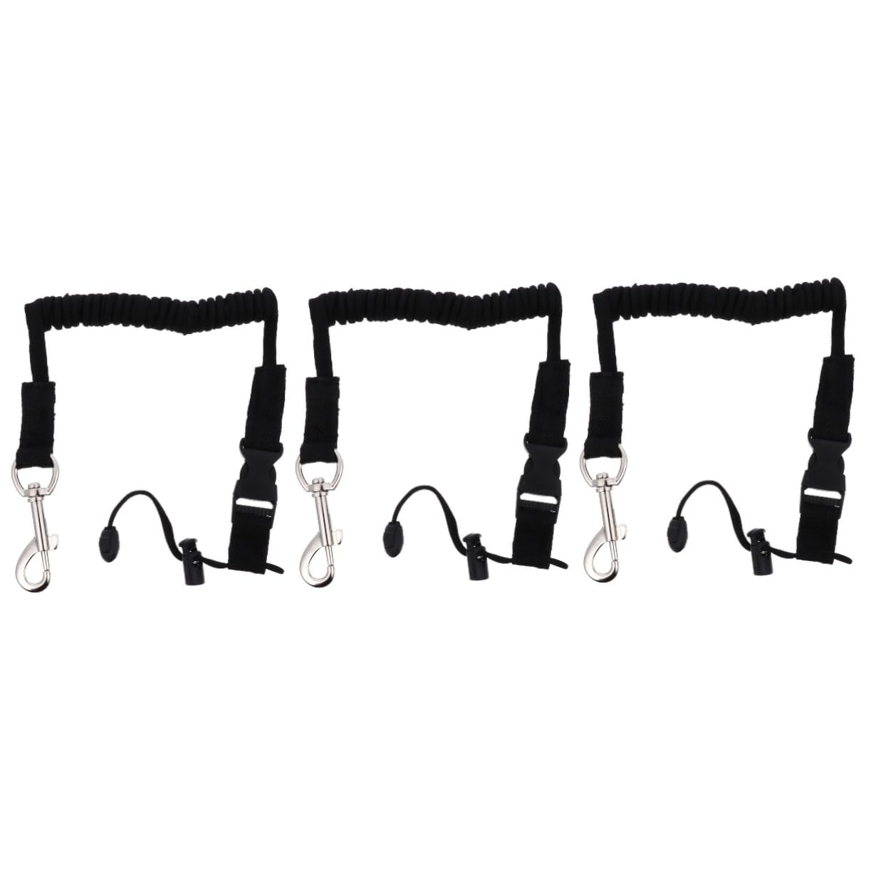 KOMBIUDA 3 STK Kajak bindeseil Paddel gebundene Seile Angelkajak Angelrute Ruderseil Spanngurte mit Ratsche elastikband Elastic Belt Ruderbindeseil Kajak Paddelleine Legierung Black von KOMBIUDA