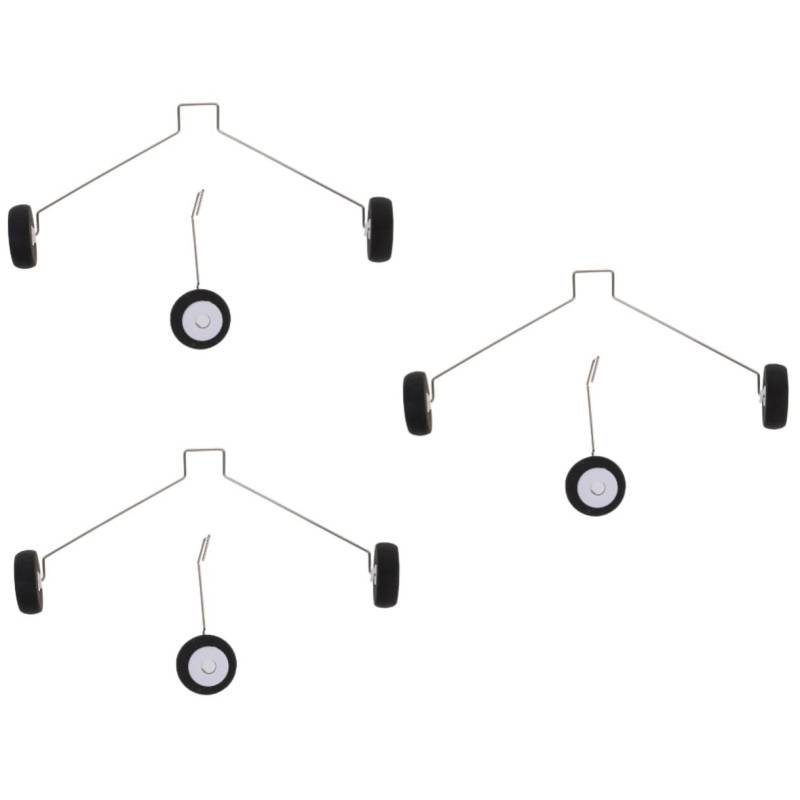 KOMBIUDA 3 Sets Flugzeug Fahrwerk Rc Flugzeugträger Drohne Rc Flugzeug Zubehör Zubehör Autotelefonhalter Entlüftung Rc Flugzeug Fahrwerk Werkzeug Rc Flugzeug Landeteile Schwarzer von KOMBIUDA