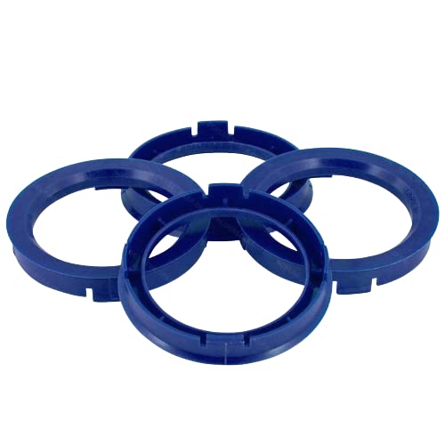 KONIKON 4X Zentrierringe 66,6 x 57,1 mm Blau Felgenring Adapterring für Verschiedene Felgen kompatibel mit Mercedes Benz Audi VW Seat Skoda von KONIKON