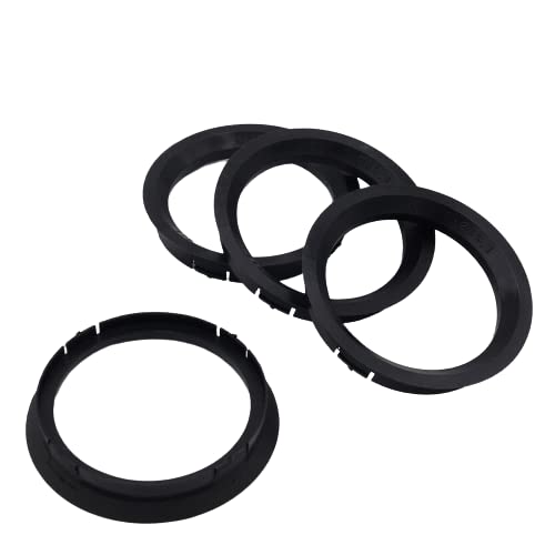 KONIKON 4X Zentrierringe 76,0 x 65,10 mm Schwarz Felgen Ringe Radnaben Zentrierring Adapterring Ring Felgenring Distanzring Made in Germany von KONIKON