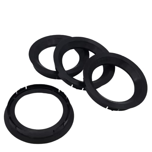 KONIKON 4X Zentrierringe 76,00 x 57,10 mm Schwarz Felgen Ringe Radnaben Zentrierring Adapterring Ring Felgenring Distanzring Made in Germany von KONIKON