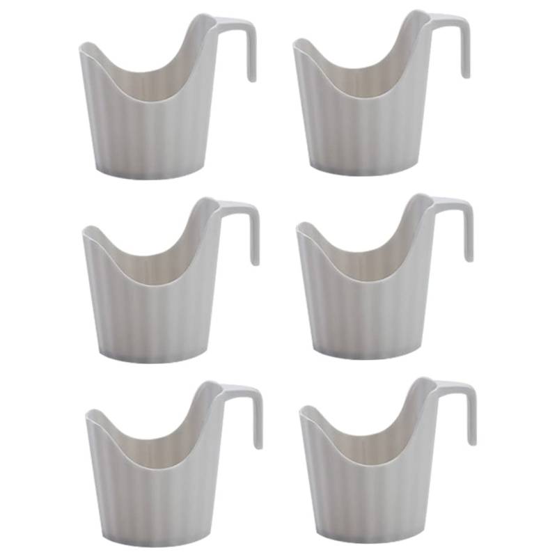 KONTONTY 6st Isolierter Getränkehalter Becherhalter-Expander Fürs Auto Kaffeetassenhalter Aus Papier Kaffeetassenhülle Becherhalter Aus Kaffeepapier Großer Getränkehalter Dolce Weiß Plastik von KONTONTY